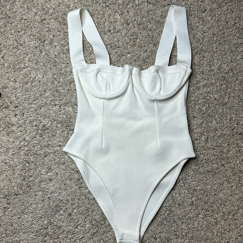 Haight stretch knit underwire bodysuit swimsuit size L NWOT - Picture 3 of 10